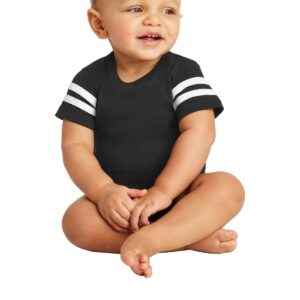 Rabbit Skins   Infant Football Fine Jersey Bodysuit. RS4437