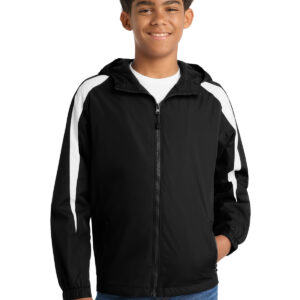 Sport-Tek ®  Youth Fleece-Lined Colorblock Jacket. YST81