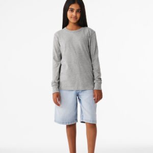 BELLA+CANVAS ®  Youth Heather CVC Long Sleeve Tee BC3501YCVC