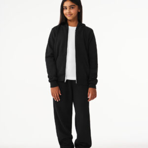 BELLA+CANVAS ®  Youth Sponge Fleece Full-Zip Hooded Sweatshirt BC3739Y