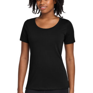 Nike Women's Dri-FIT Cotton/Poly Scoop Neck Tee. NKBQ5234