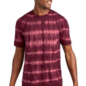 Port & Co   Allover Stripe Tie-Dye Tee PC142