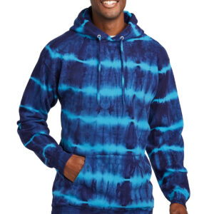 Port & Co   Allover Stripe Tie-Dye Fleece PC143