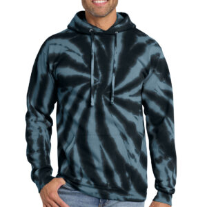 Port & Co   Tie-Dye Pullover Hooded Sweatshirt. PC146