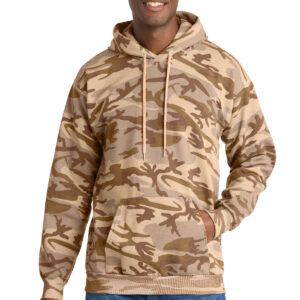 Port & Co   Core Fleece Camo Pullover Hooded Sweatshirt. PC78HC
