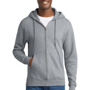Port & Co   Core Fleece Full-Zip Hooded Sweatshirt. PC78ZH