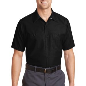 Red Kap ®  Long Size, Short Sleeve Industrial Work Shirt. SP24LONG
