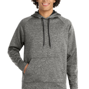 Sport-Tek ®  PosiCharge ®  Electric Heather Fleece Hooded Pullover. ST225