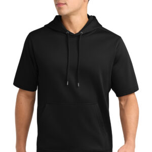 Sport-Tek  ®  Sport-Wick  ®  Fleece Short Sleeve Hooded Pullover. ST251