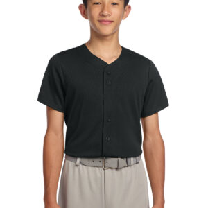 Sport-Tek ®  Youth PosiCharge ®  Tough Mesh Full-Button Jersey YST220